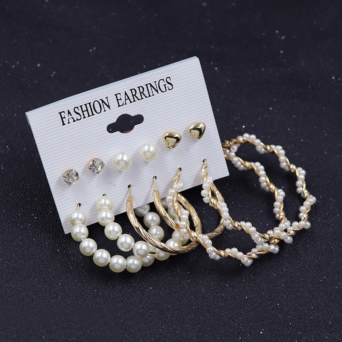 Scintillare by Sukkhi Exclusive Gold Plated Pearl Hoop & Stud Earring Set for Women