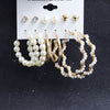Scintillare by Sukkhi Exclusive Gold Plated Pearl Hoop & Stud Earring Set for Women