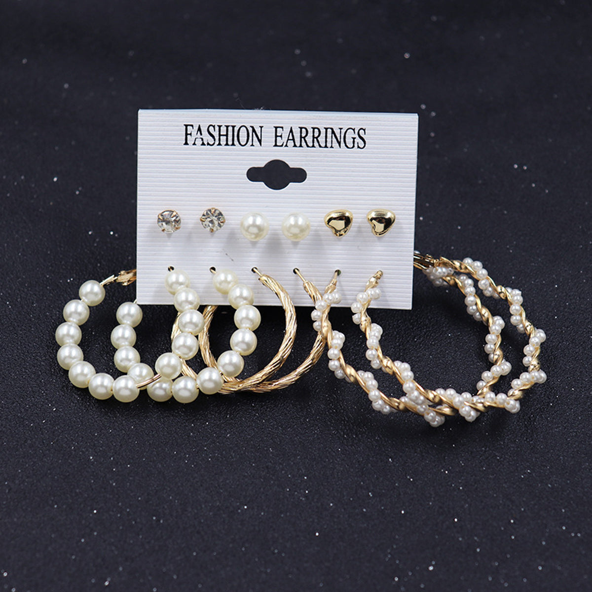 Scintillare by Sukkhi Exclusive Gold Plated Pearl Hoop & Stud Earring Set for Women