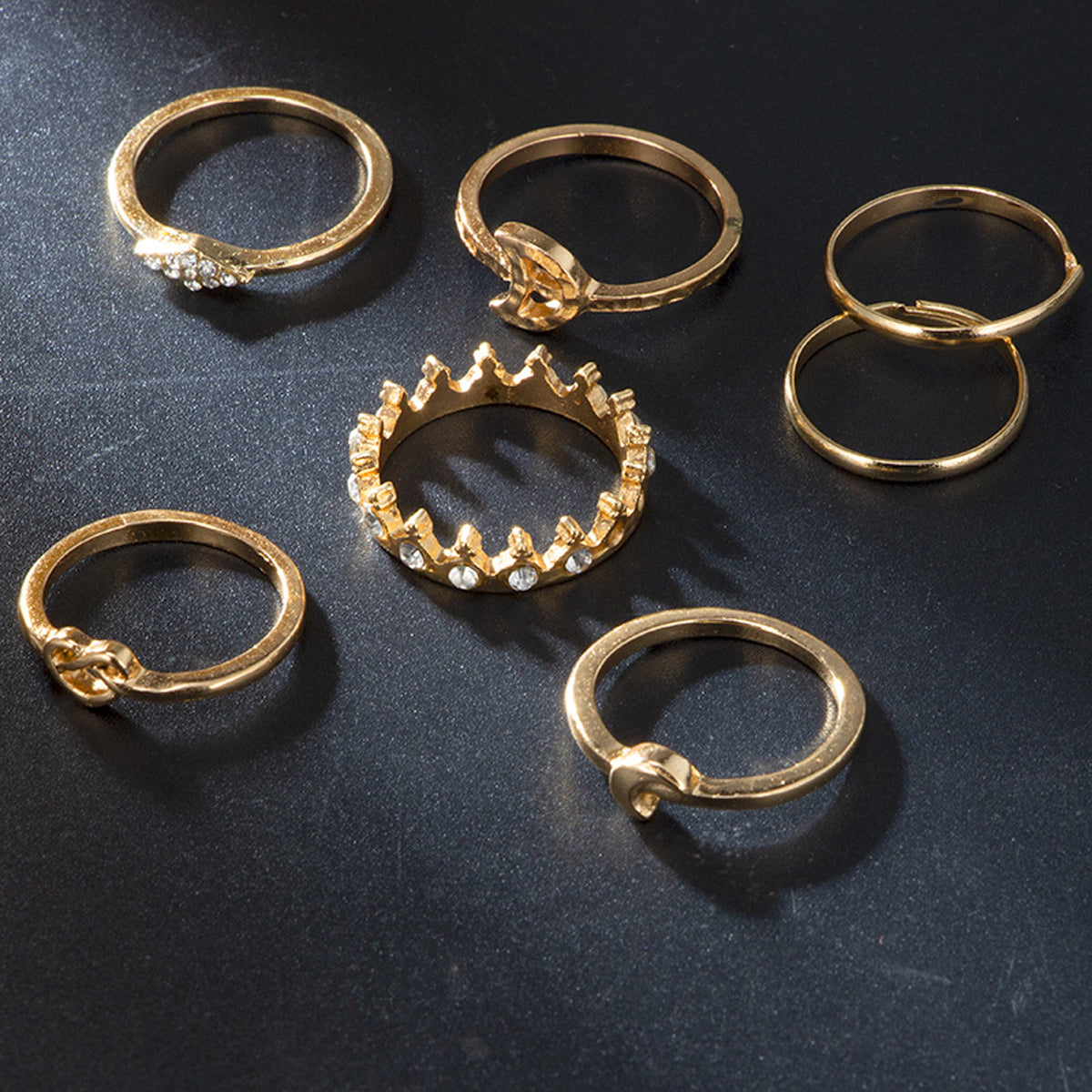 Scintillare by Sukkhi Adorable Gold Plated Rings Combo for Women
