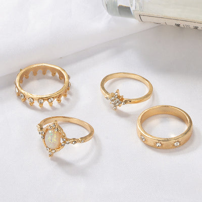Scintillare by Sukkhi Adorable Gold Plated Rings Combo for Women