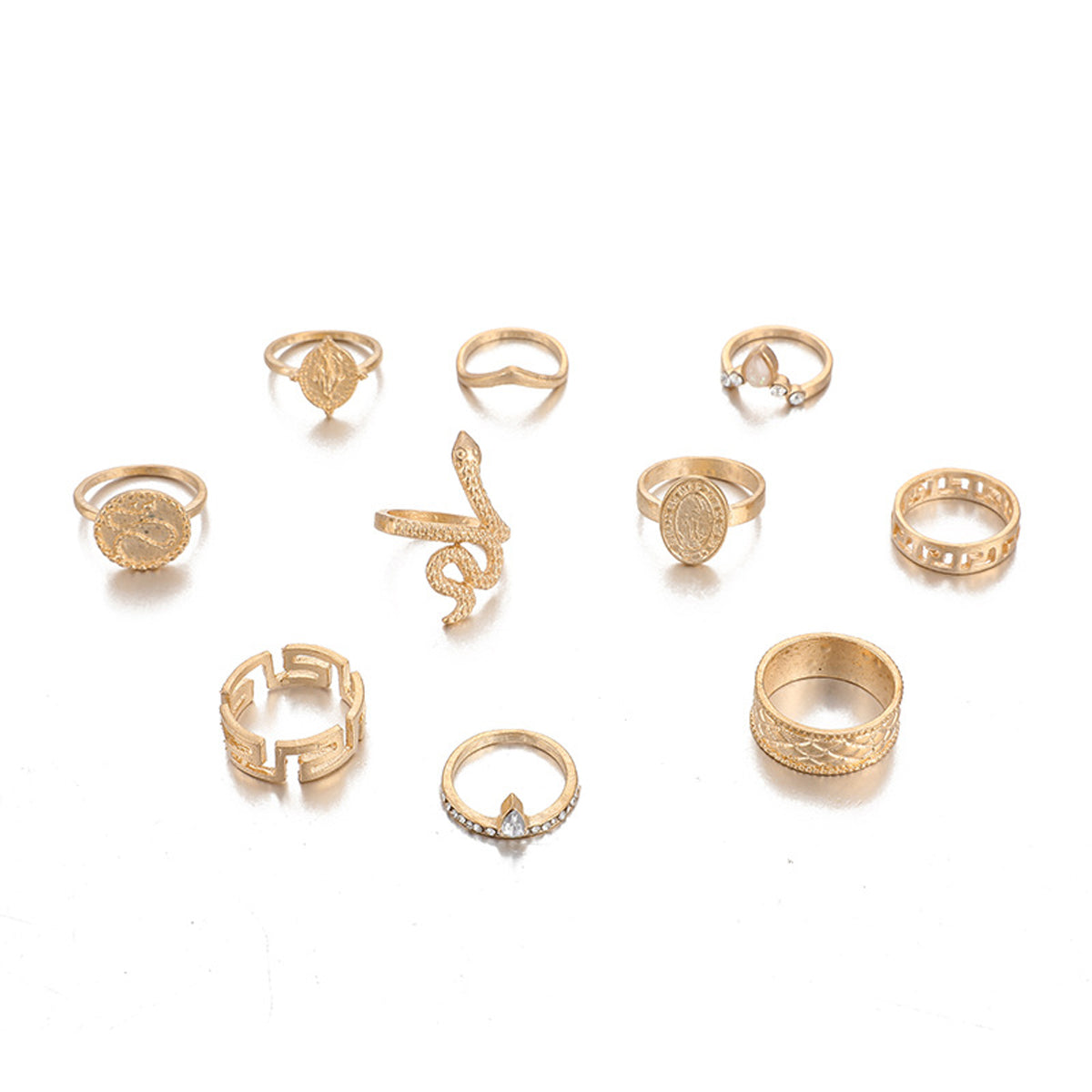 Scintillare by Sukkhi Adorable Gold Plated Rings Combo for Women