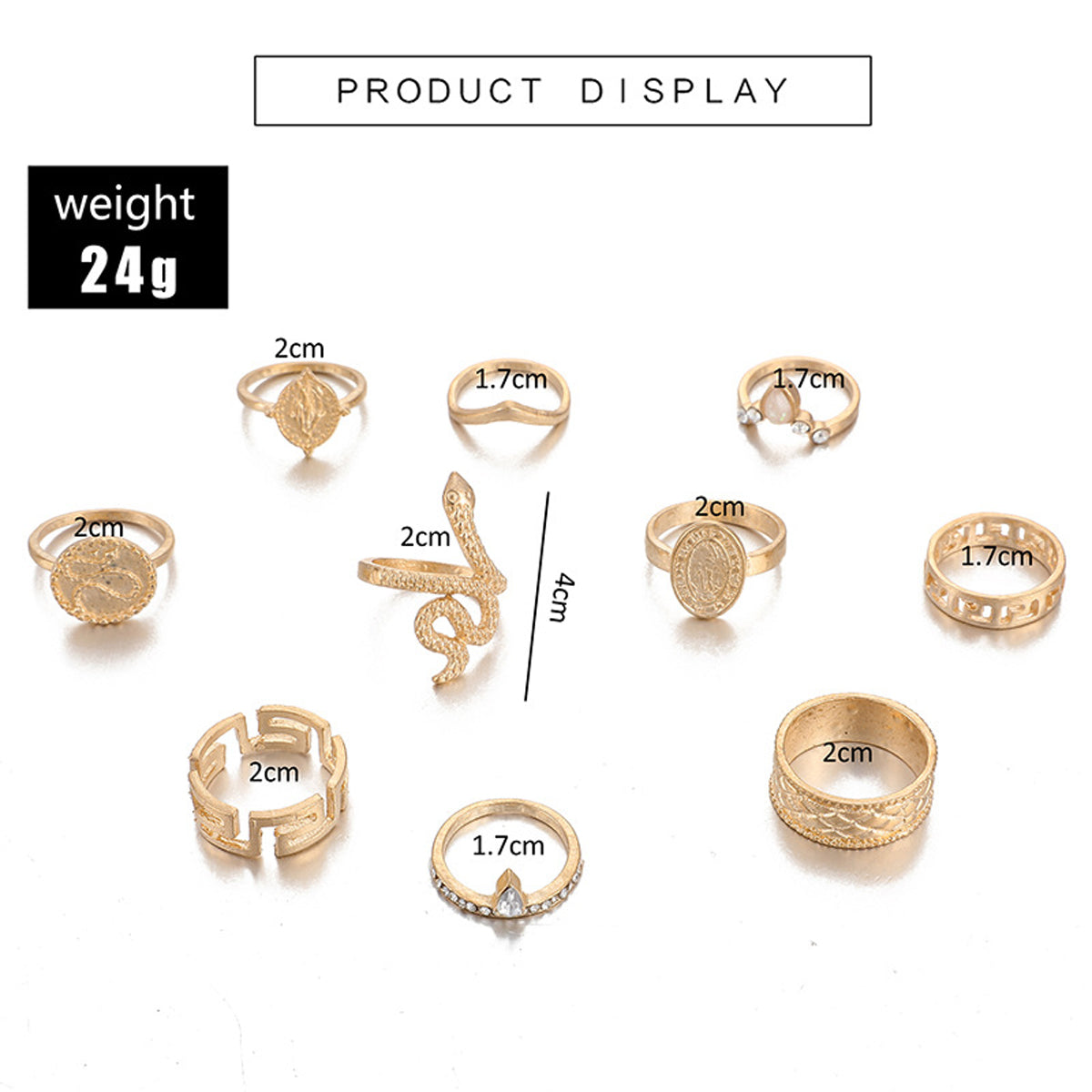 Scintillare by Sukkhi Adorable Gold Plated Rings Combo for Women