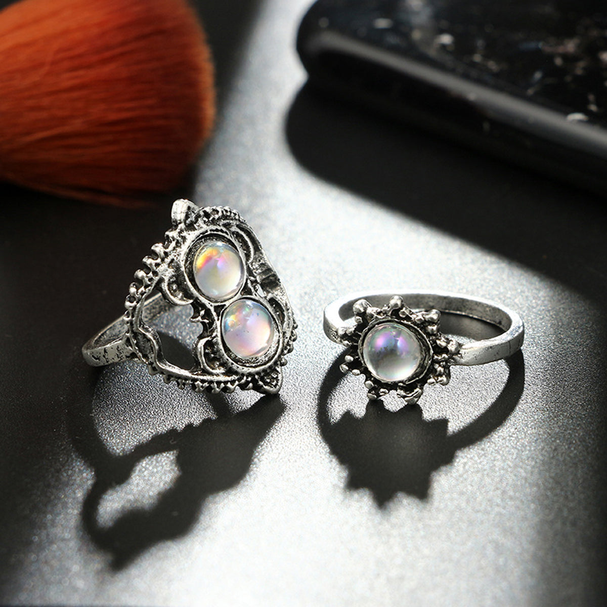 Scintillare by Sukkhi Astonish Oxidised Rings Combo for Women