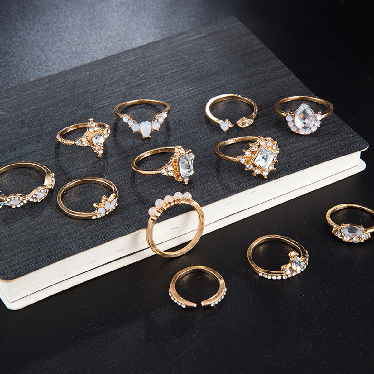 Scintillare by Sukkhi Lovely Gold Plated Rings Combo for Women
