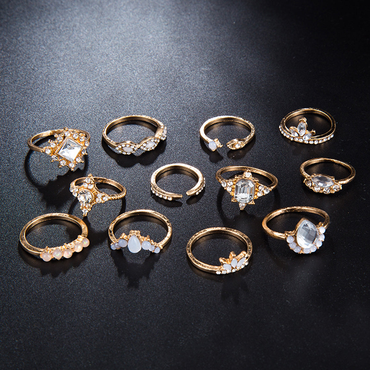 Fancy Rings Women | Light Green Ring | Gold Plated Fancy Ring for Girl –  Jewellery Hat