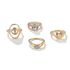 Scintillare by Sukkhi Classy Gold Plated Rings Combo for Women