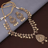 Sukkhi Embellished Gold Plated Kundan & Pearl Choker Necklace Set For Women