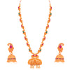 Sukkhi Traditional Gold Plated Goddess Temple Jewellery Long Haram Necklace Set for Women