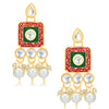 Sukkhi Delightful Kundan Gold Plated Meenakari Necklace Set for Women