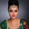 Sukkhi Fashionable Kundan Gold Plated Pearl Maangtikka Worn By Karisma Kapoor
