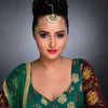 Sukkhi Gorgeous Kundan Gold Plated Meenakari Pearl Maangtikka Worn By Karisma Kapoor