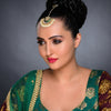 Sukkhi Gorgeous Kundan Gold Plated Meenakari Pearl Maangtikka Worn By Karisma Kapoor
