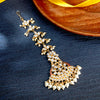 Sukkhi Pleasing Kundan Gold Plated Meenakari Pearl Maangtikka Worn By Karisma Kapoor