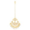 Sukkhi Luxurious Pearl Gold Plated Kundan Maangtikka Worn By Karisma Kapoor