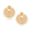 Sukkhi Sensational LCT Gold Plated Pearl Chandbali Earring Set for Women (SKR85511)