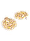 Sukkhi Sensational LCT Gold Plated Pearl Chandbali Earring Set for Women (SKR85511)