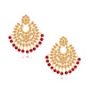 Sukkhi Marquise LCT Gold Plated Pearl Chandbali Earring Set for Women (SKR85512)