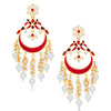 Sukkhi Attractive Pearl Gold Plated Chandelier Earring Set for Women (SKR85517)