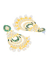 Sukkhi Dazzling Kundan Gold Plated Meenakari Chandelier Earring Set for Women (SKR85520)