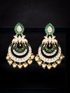 Sukkhi Dazzling Kundan Gold Plated Meenakari Chandelier Earring Set for Women (SKR85520)