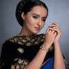 Sukkhi Spectacular Pearl Gold Plated Meenakari Bracelet Worn By Karisma Kapoor