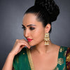 Sukkhi Glitzy Kundan Gold Plated Pearl Earring Set Worn By Karisma Kapoor