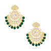 Sukkhi Gorgeous Kundan Gold Plated Pearl Chandelier Earring Set Worn By Karisma Kapoor