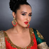 Sukkhi Graceful Kundan Gold Plated Pearl Chandelier Earring Set Worn By Karisma Kapoor