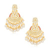 Sukkhi Youthful Kundan Gold Plated Pearl Chandelier Earring Set Worn By Karisma Kapoor