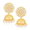 Sukkhi Fascinating Kundan Gold Plated Pearl Jhumki Earring Set Worn By Karisma Kapoor