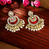 Sukkhi Luxurious Kundan Gold Plated Meenakari Chandelier Earring Set Worn By Karisma Kapoor