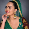 Sukkhi Pretty Kundan Gold Plated Meenakari Jhumki Earring Set Worn By Karisma Kapoor