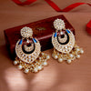 Sukkhi Sensational Kundan Gold Plated Pearl Chandelier Earring Set Worn By Karisma Kapoor