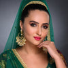 Sukkhi Adorable Kundan Gold Plated Pearl Chandbali Earring Set Worn By Karisma Kapoor