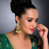 Sukkhi Attractive Pearl Gold Plated Kundan Meenakari Earring Set Worn By Karisma Kapoor