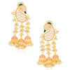 Sukkhi Dazzling Pearl Gold Plated Kundan Meenakari Earring Set Worn By Karisma Kapoor