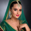 Sukkhi Incredible Kundan Gold Plated Pearl Meenakari Earring Maangtikka Set Worn By Karisma Kapoor