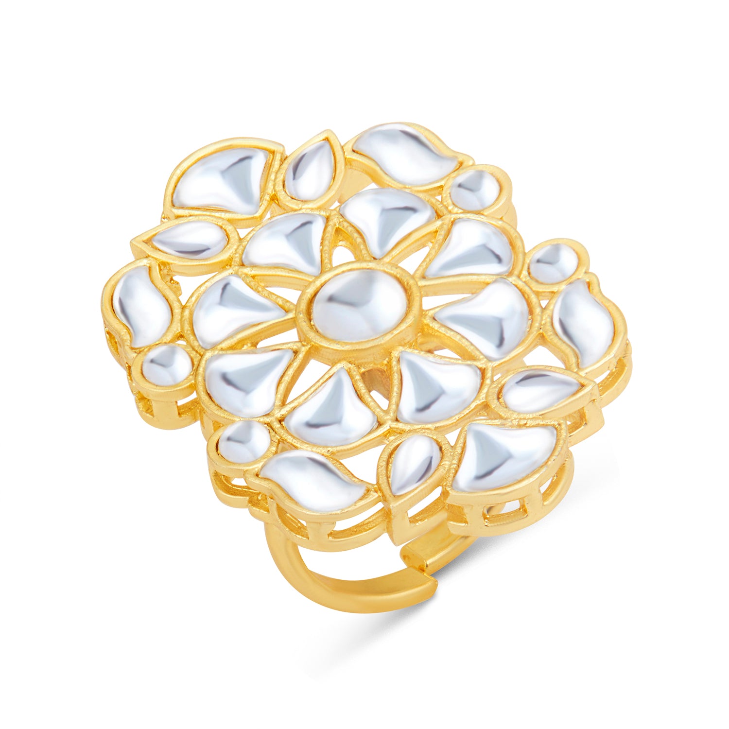 Sukkhi Equisite Gold Plated Kundan Ring Worn By Karisma Kapoor