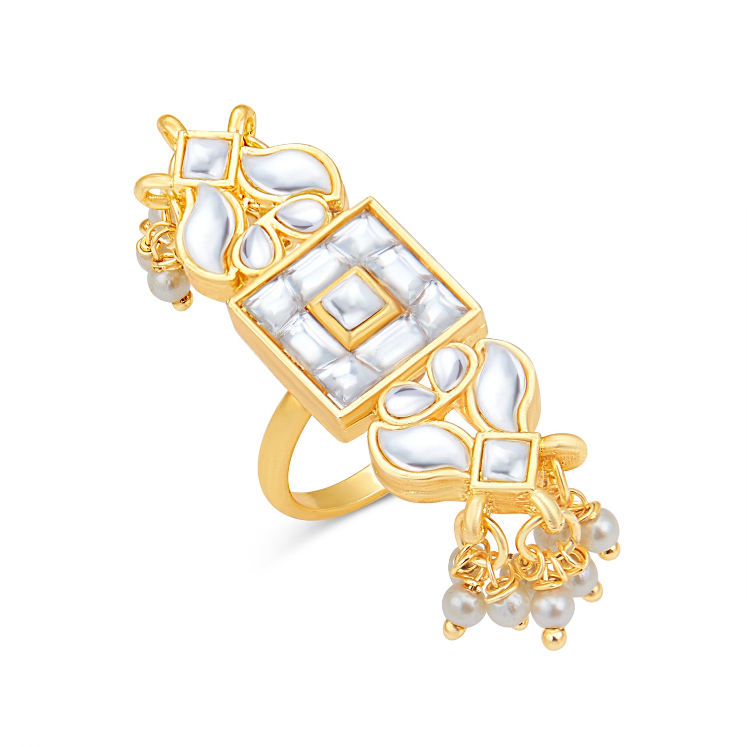 Sukkhi Excellent Gold Plated Kundan Ring Worn By Karisma Kapoor