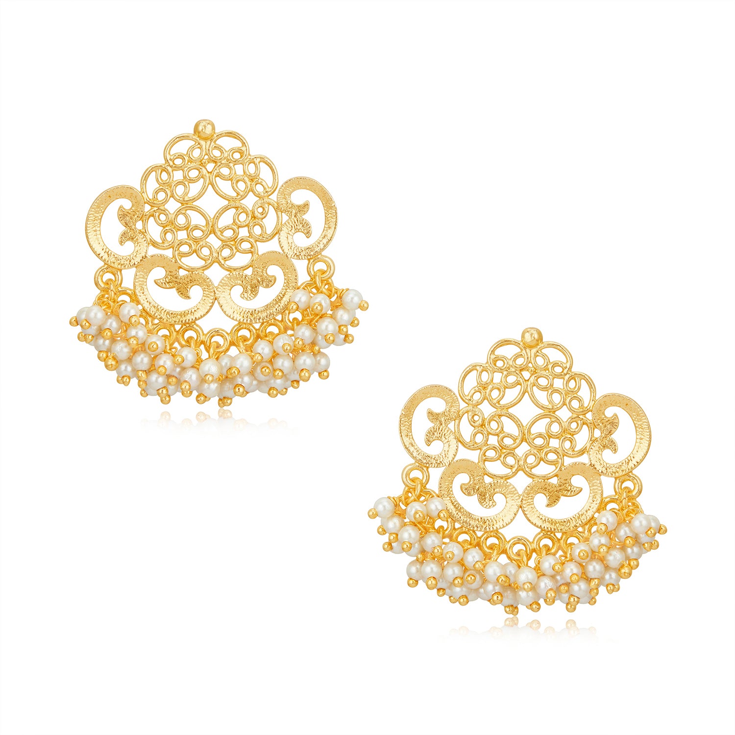 Sukkhi Gorgeous Gold Plated Pearl Choker Necklace Set Worn By Karisma Kapoor