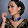 Sukkhi Graceful Kundan Gold Plated Meenakari Choker Necklace Set Worn By Karisma Kapoor