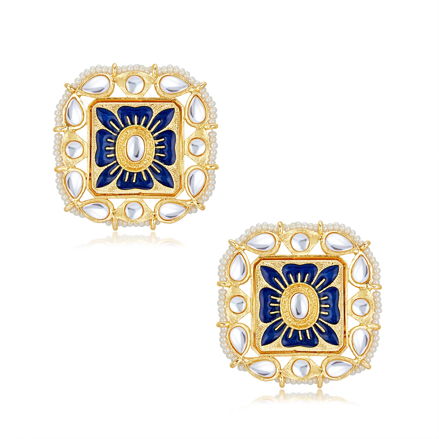 Sukkhi Graceful Kundan Gold Plated Meenakari Choker Necklace Set Worn By Karisma Kapoor