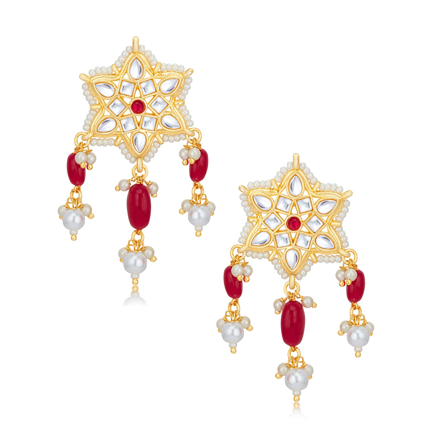 Sukkhi Lavish Kundan Gold Plated Pearl Necklace Set Worn By Karisma Kapoor