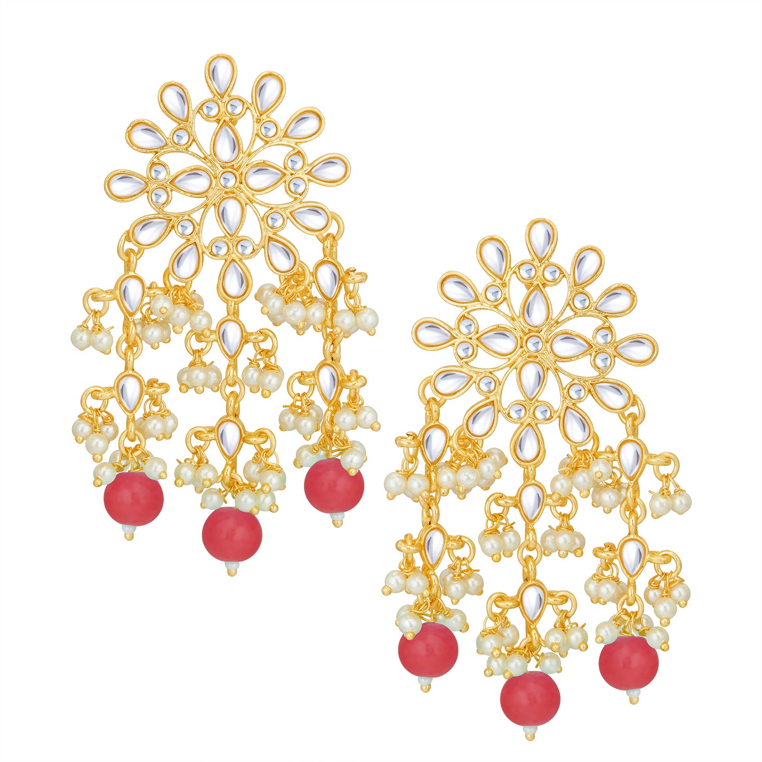 Sukkhi Lavish Kundan Gold Plated Pearl Choker Necklace Set Worn By Karisma Kapoor