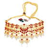Sukkhi Fascinating Gold Plated Pearl Choker Necklace Set Worn By Karisma Kapoor