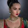 Sukkhi Ravishing Gold Plated Pearl Choker Necklace Set Worn By Karisma Kapoor