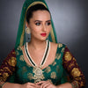 Sukkhi Pretty Kundan Gold Plated Pearl Long Haram Necklace Set Worn By Karisma Kapoor