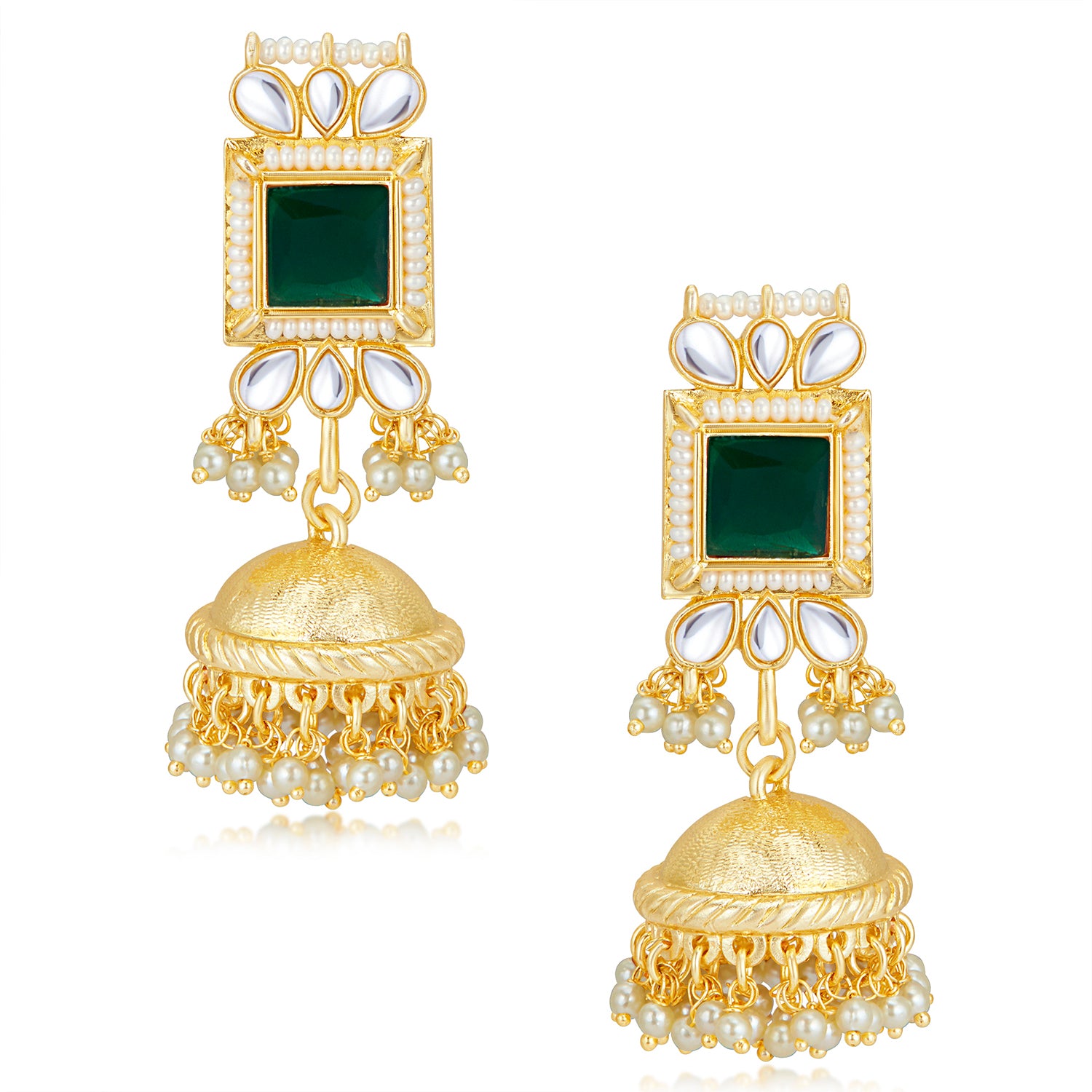 Sukkhi Classic Pearl Gold Plated Kundan Choker Necklace Set Worn By Karisma Kapoor