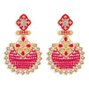 Sukkhi Classy Gold Plated Kundan Meenakari Dangle Earring for Women (SKR85717)